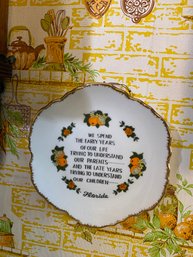 Floral Design Wall Plate Florida