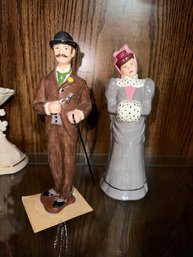 Vintage Ceramic Man And Women Figurine