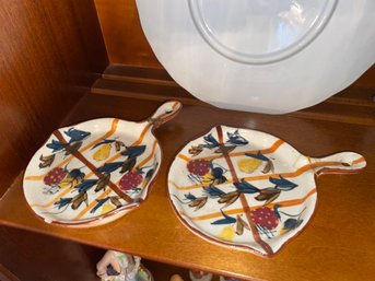 Pair Of Hand Painted Nasco Japan Pan