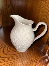 Vintage Lenox Ivory Blackberry Pitcher