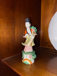 Chinese God Porcelain Statue