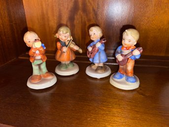 Vintage Musicians Mid-century Adorable Figurines From F.W. Woolworth Co. Made In Japan