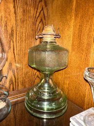 Eagle Oil Lamp In Avocado Green Earch