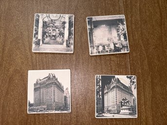 The Plaza, The Palm Court And Other Places Art Coasters