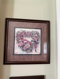 Home Interior Floral Heart Frame