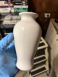 Vintage White Porcelain Bud Vase