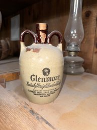 Vintage Stoneware Jug ~ Glenmore Kentucky Bourbon Whiskey ~ Barware