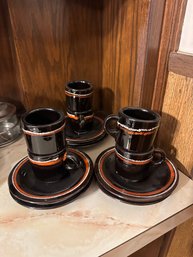 Rare Vintage Dansk Designs Tea Cups And Saucers Set Of 12