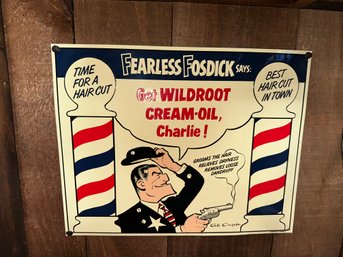 Garage Art Signs Wildroot Cream Oil Nostalgic Reproduction Metal Sign