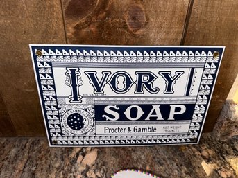 Ivory Soap Procter & Gamble Tin Metal Sign