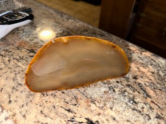 Brown Agate Healing Crystal Gemstone Slice