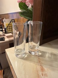 Clear Glass Tumbler Drinking Glasses Set Of 2