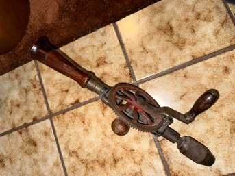 Vintage Hand Drill Mechanical Hand Tool