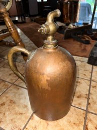 Thick Very Heavy Copper Gas Jug. Possibly Used For Bootlegging