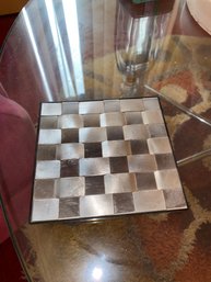 Vintage EL England Table Mat Coaster Trivet Silver Steel Silver