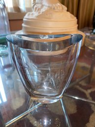 Vintage Strombergshyttan Crystal Vase Glass