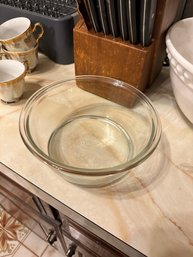 Vintage Pyrex Clear Rimmed Mixing Bowl