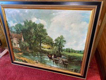 Vintage The Hay Wain By John Constable Painting Framed