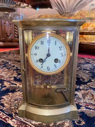 Antique French Gilt Bronze And Brass Mantle Clock Unknown Condition