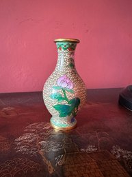 Gorgeous Antique Chinese Cloisonne Mini Vase