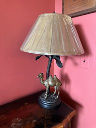 Antique Beautiful Brass & Bronze Camel Lamp
