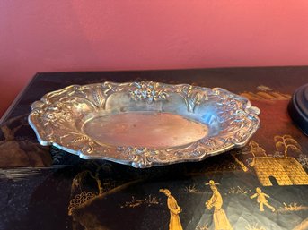 Vintage Oval Crosby Silver Plated Tray