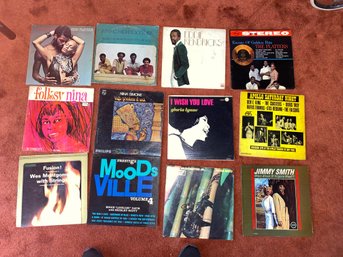 Vinyl Record Collection (Folksy Nina, Eddie Kendricks, I Wish You Love Gloria Lynne, Moods Ville And More)