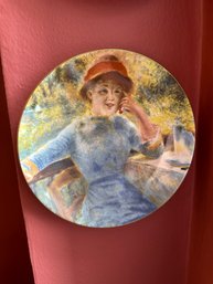 Alphonsine Fournaise On The Isle Of Chatou Renoir Westminster Collectors Plate