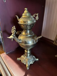 Vintage India Brass Teapot Decorative