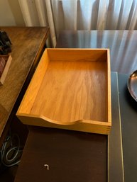 Vintage Carver Golden Oak File Tray