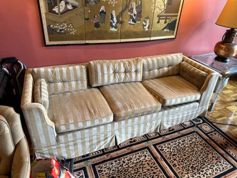 Gorgeous Mid Century Moden Mcm Sofa Vintage Striped Couch