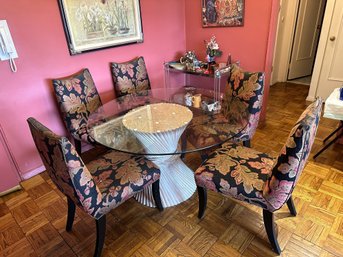 Set Of 5 Beautiful Floral Chairs