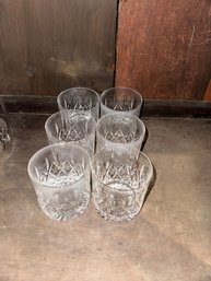 Set Of 6 Crystal Tumbers Glasses