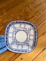 Vintage Bombay Penzance Porcelain Blue & White Saucer