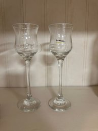 LE Smith Crystal Petit Connoisseur Wine Tasting Glasses  Set Of 2