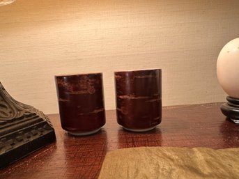 Pair Of Traditional Japanese Tea Cups