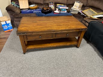 Living Room Coffee Table With Casters