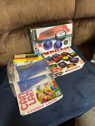 Emerson Air Hockey, Qwirkle, Candy Land, Dragon Double Six Dominoes Set