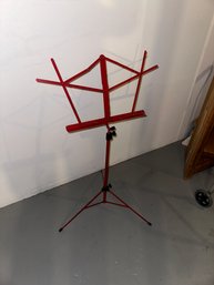 Compact Sheet Music Stand Red