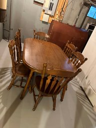 Wooden Dining Table With 6 Pieces Chair Set