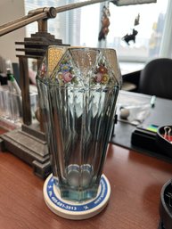 Val Saint Lambert Crystal Vase