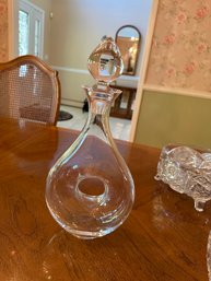 Crystal Circle Decanter With Stopper