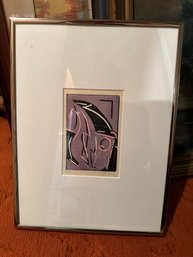 Gorgeous Abstract Art Lithograph Framed - Signed And Numbered