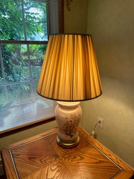 VTG Table Lamp Flowering Tree Butterfly Pattern Works #2