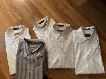 Set Of 5 Club Room Formal Button Down Shirts