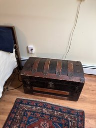 Vintage Rustic Steamer Trunk Chest