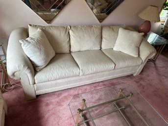 Elegant Vintage Three Cushion Sofa