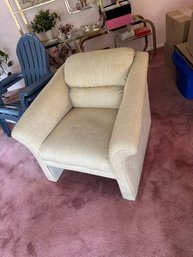 Beautiful Upholstered Cream Sofa Chair