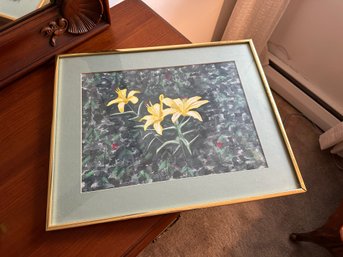 Gorgeous Yellow Flowers Print Framed