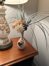 Pretty Artificial Flowers Mini Ceramic Vase
